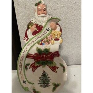Spode Christmas tree 75th anniversary spoon rest Santa